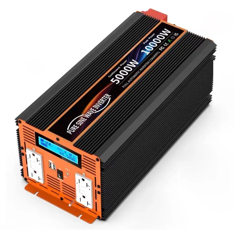High-power Inverter. 5000W Pure Sine Wave Inverter Household Inverter with Wide Applications