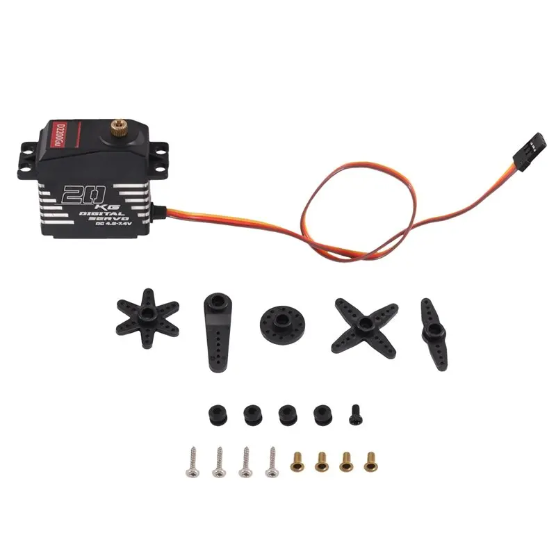 High Torque Digital Servo Mini Micro Servo Motor Metal Gear For Arduino 20Kg For RC Car Boat