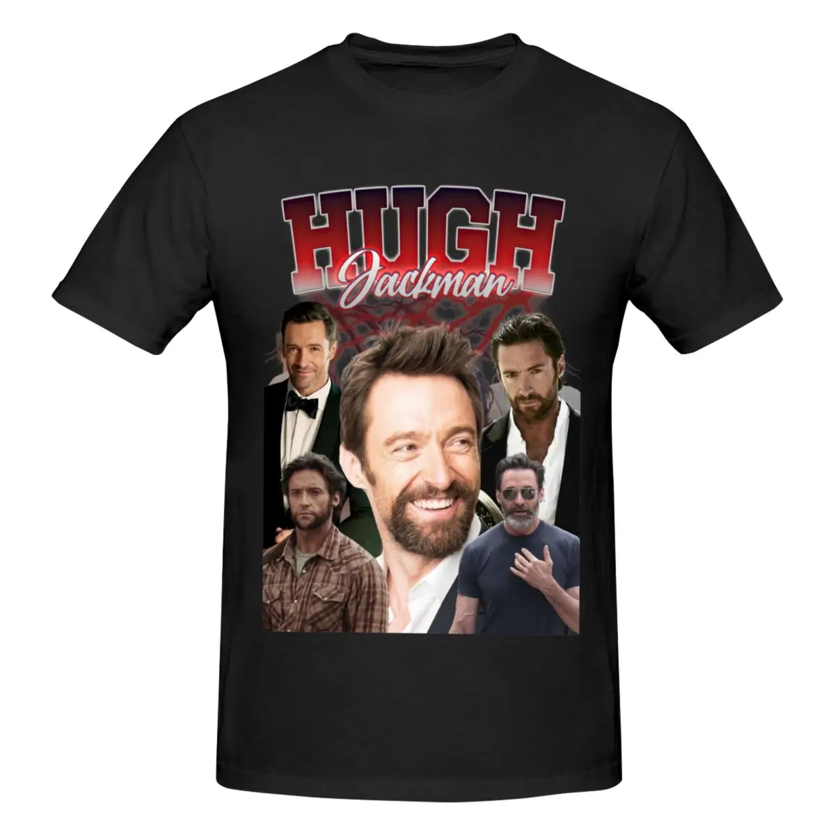 Hugh Jackman Vintage T Shirts Graphic Y2K Pops Tees Men Women T-Shirt Clothes