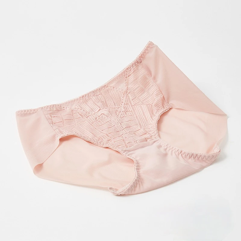 3pcs/set Sexy Hollow Seamless Panties for Women Underwear Pure Cotton Intimates Lingerie Middle-Waist Briefs XXXL