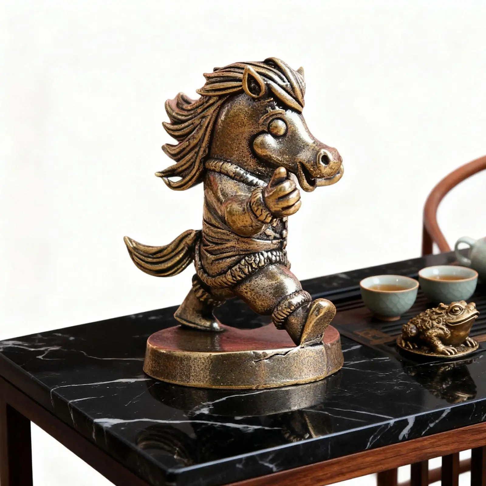 Horse Statue Tea Pe…