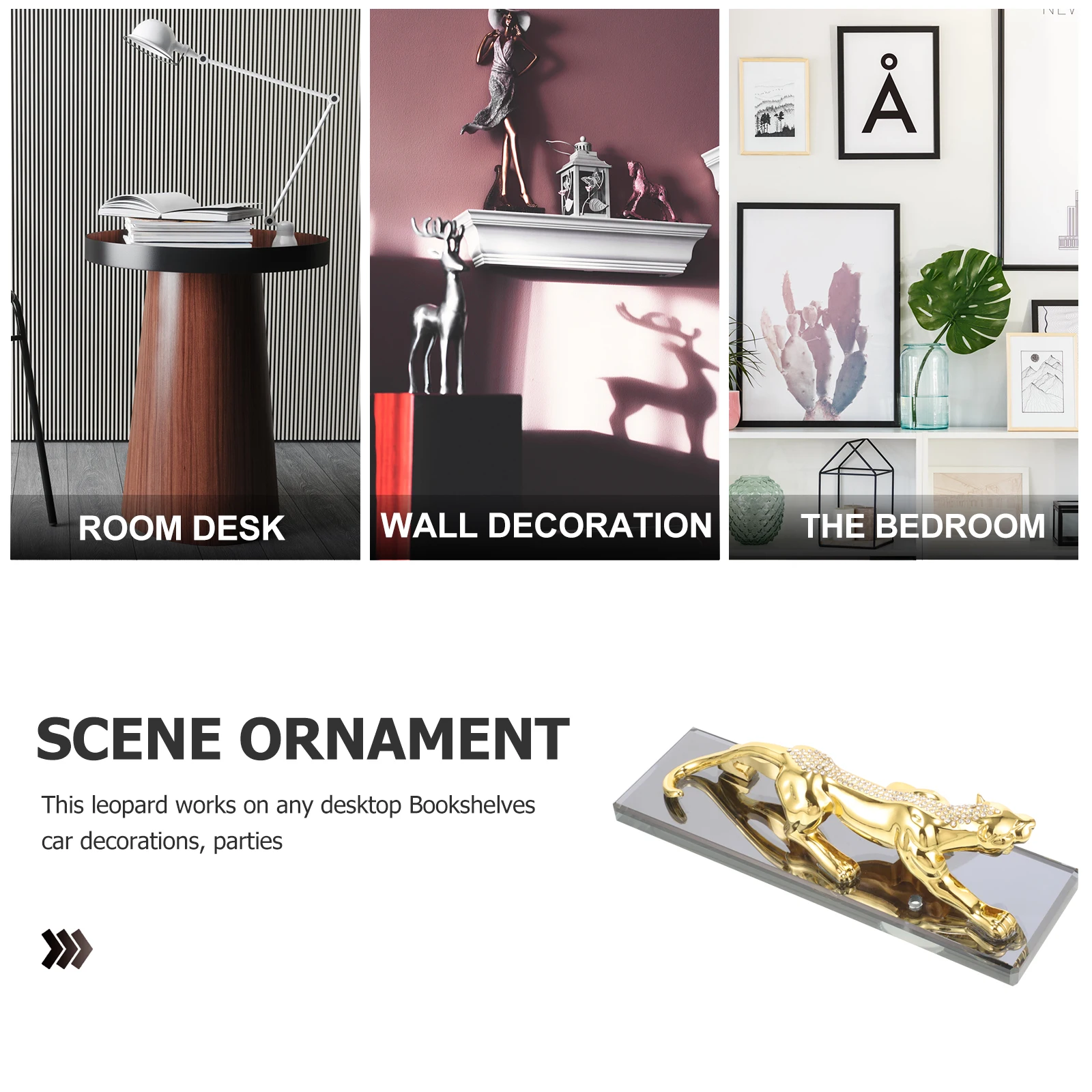 

Car Perfume Ornament Air Freshener Zinc Alloy Leopard Shape Home Office Decor Car Seat Accessories Auto Interior Items