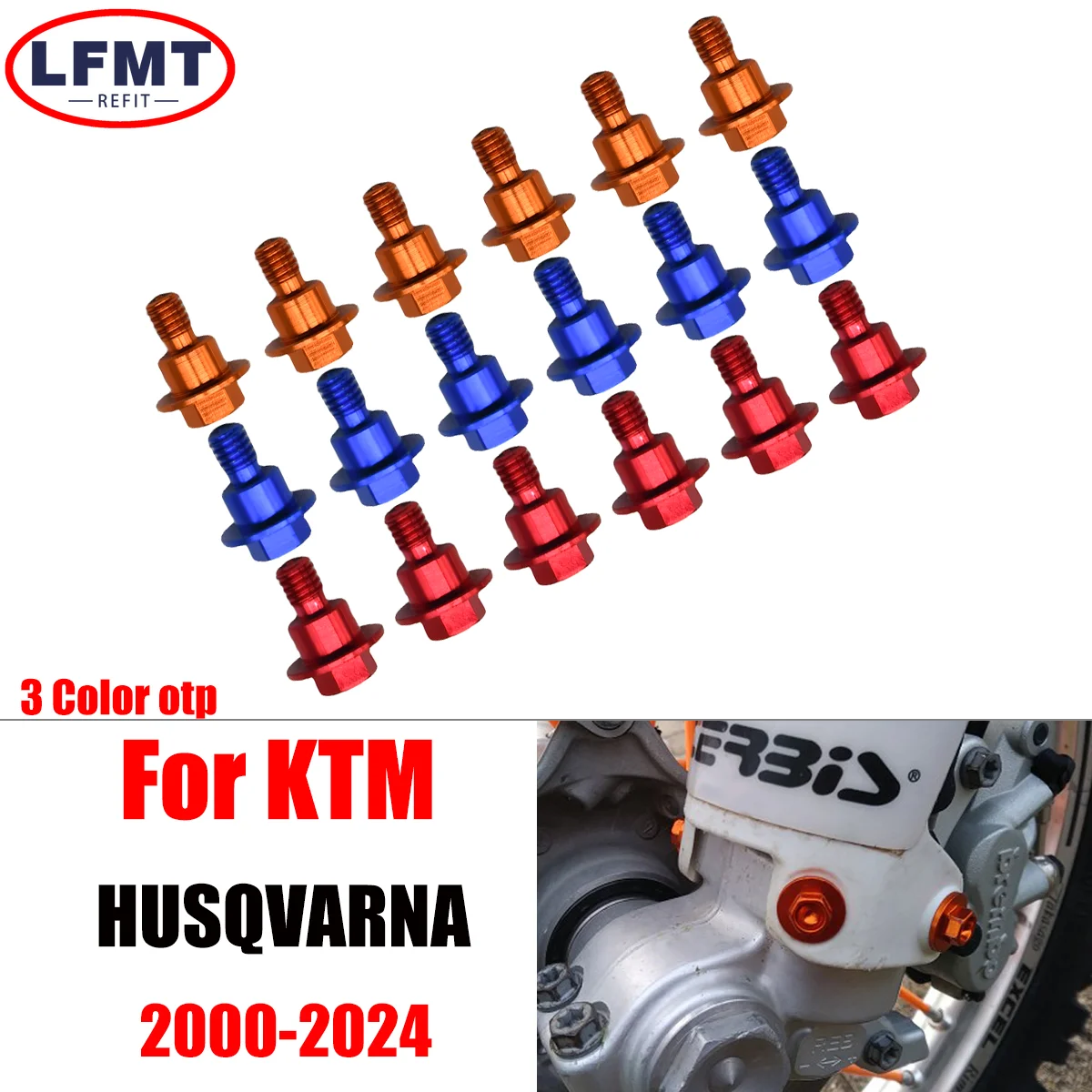 

For KTM Husqvarna TX TC FX TE FC FE 125-501cc 2000-2024 701 Enduro 2016-2021 2022 M6*12 Motocross Front Fork Guard Bolt Screw