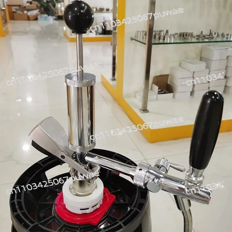 Portable Manual Beer Dispenser Pump - Hand Pressurized Draft Beer Dispensing Kit for Party Camping - Easy Beer Tap Device