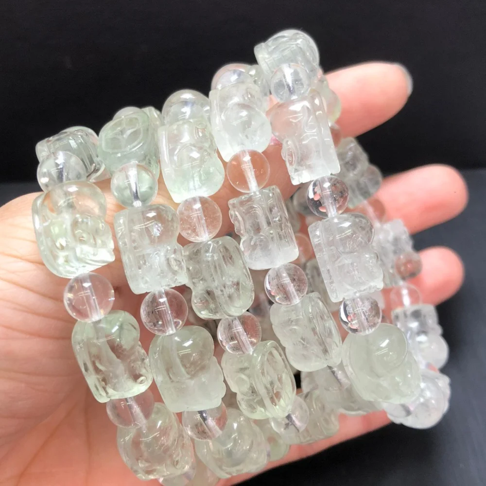 9mm-natural-green-quartz-pixiu-bead-bracelet-fashion-personalized-men-women-holiday-exquisite-christmas-gift-1pcs