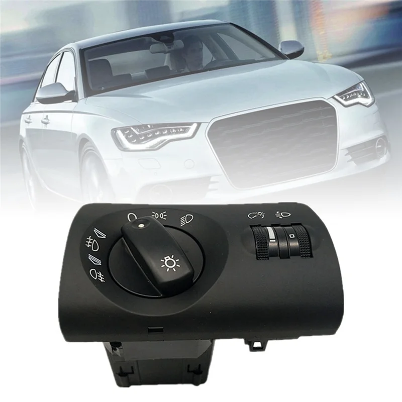 ABSE-Automotive Headlight Adjustment Switch Headlight Combination Switch Fog Light Switch Knob Parts For  A6 S6 C5 4B1941531