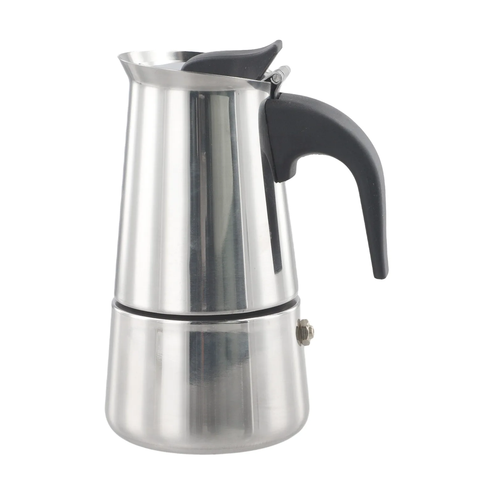Stylish for moka Pot Coffee Maker Stainless Steel Construction Perfect for Fire and Induction Cookers Enjoy Great Coffee