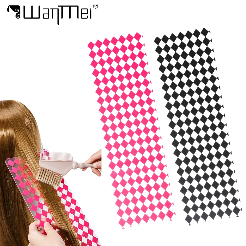 

1pcs Professional Acrylic Hair Dyeing Board Hair Coloring Diamond Printed Translucent Dye Board Salon Hair Styling Tools