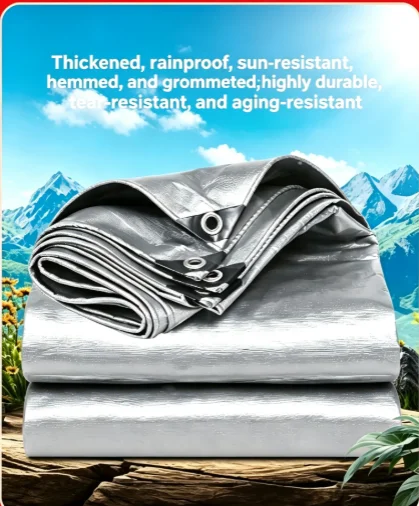 Heavy Duty Thickened Waterproof Tarp – Sunshade, Rainproof Cover, UV Resistant Oilcloth for Outdoor & Industrial Use