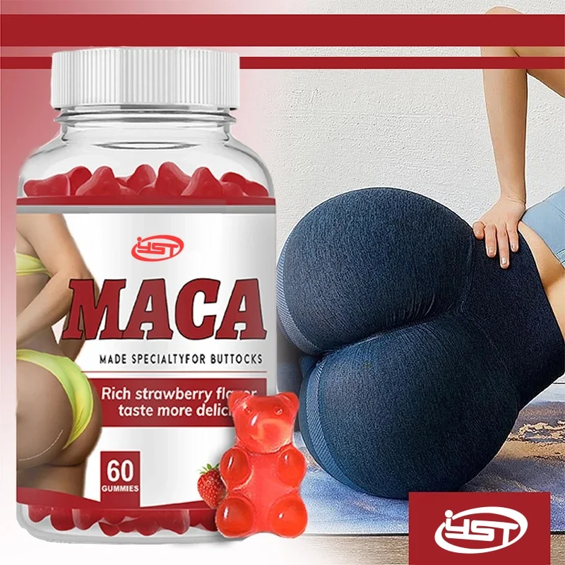 1 Bottles Natural Buttock Enlargement GUMMIES Big Hip Up Pills Big Ass Buttocks Lift Firming Massage Buttocks