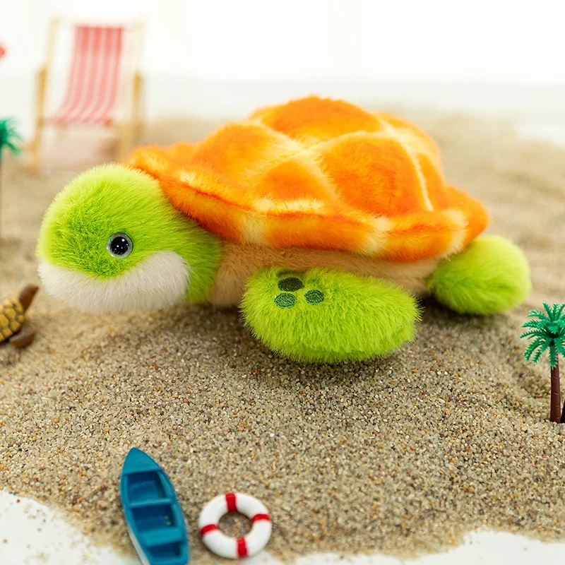 18 سنتيمتر السلحفاة الإبداعية ألعاب من القطيفة البحرية الحيوان السلاحف أفخم الدمى لينة السلحفاة الحيوانات المحشوة عيد ميلاد أو عطلة هدية للأطفال
