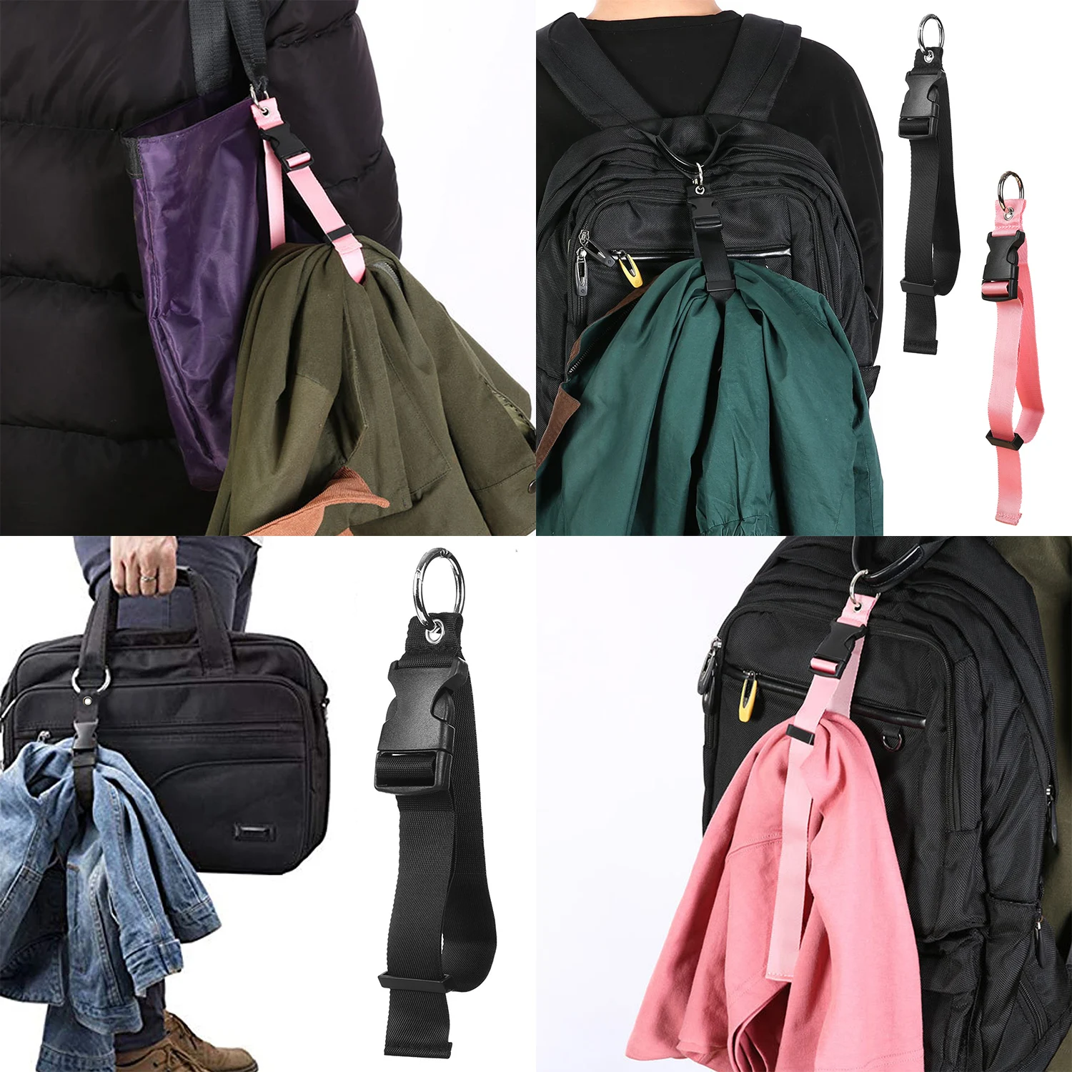 Suitcase Lock Strap Travel Belt Bag Lock Hook Luggage Strap Suitcase Clip Backpack Fixed Belt Buckle Lock Accessories