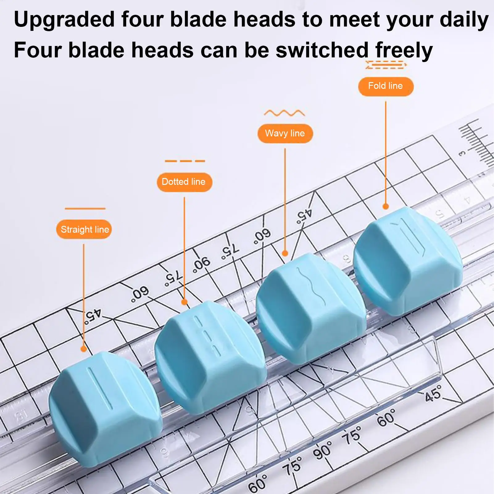 4-in-1 Paper Cutter Multi-Function Photo Cutter Scrapbooking Cutter Creasing Machine Hand-Cutting Card Label Cardboard Art Tools