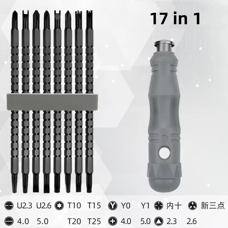 

Triangle Screwdriver 17 In 1 Special Shaped Magnetic Screw CRV Torx Key Set Telescopic Alloy Steel For Repair Household