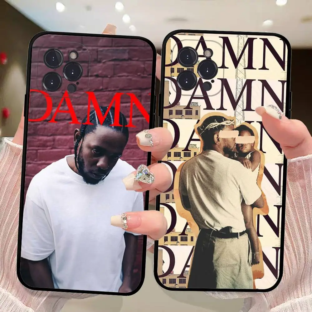 Clássico rapper k-kendrick l-amar caso de telefone para iphone 16 15 14 13 12 11 17 pro max simplicidade volta tpu caso macio