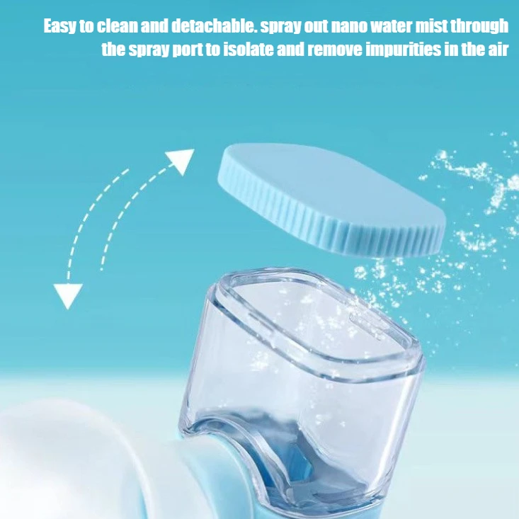 Humidificador de ojos con carga USB portátil, gafas Nano en aerosol, instrumento de hidratación ocular para aliviar los ojos secos, atomizador de ojos, protección ocular