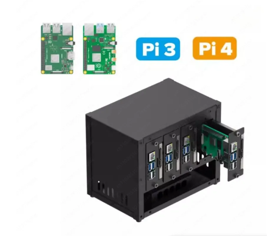 NAS cluster 3B 4B home server HAT POE 2.5 inch SSD