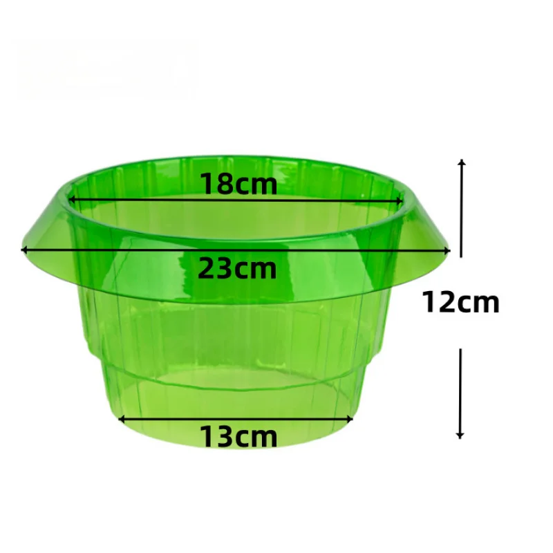 Planter Slug Collars For Outdoor Plants, Reusable Green/Transparent Slug Collar Barrier To Guard Plants Against Snails & Slugs
