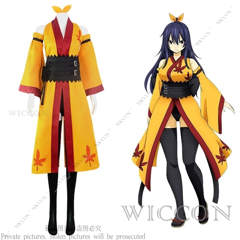 Homura Kougetsu Cosplay Costume Wig EDENS Cos ZERO Woman Wig80CM Kimono Role Play Halloween Party Comic-Con Character Set