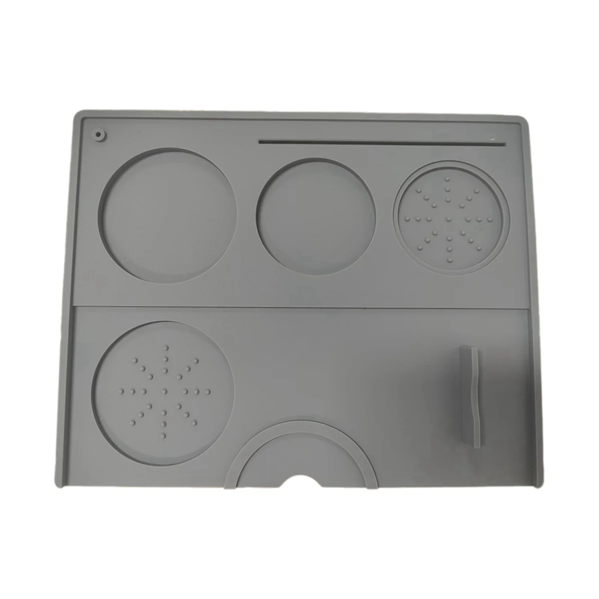 حصيرة سدادة قهوة من السيليكون الإسبريسو، محطة تامب لبار أدوات باريستا، ملحقات الإسبريسو - أسود