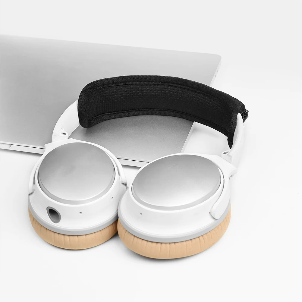 

Universal Headphone Headband Cover Cushion Pad Protector Black Neoprene Zipper Closure Anti-Scratch Dirt for Headsets