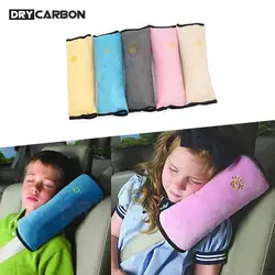 Accesorios de estilo de coche para niños, cinturón de seguridad para bebés, almohada, cinturón de coche, cojín de felpa, protección de hombros para vehículo