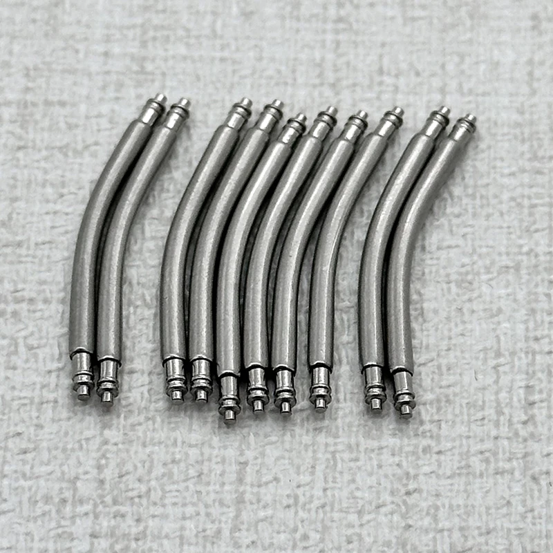 Mod Curved Spring Bar Dia 1.5mm 1.8mm Watch Strap Link Pins Fits Width 16mm-24mm Watch Band Bracelet Stainless Steel Link Pins