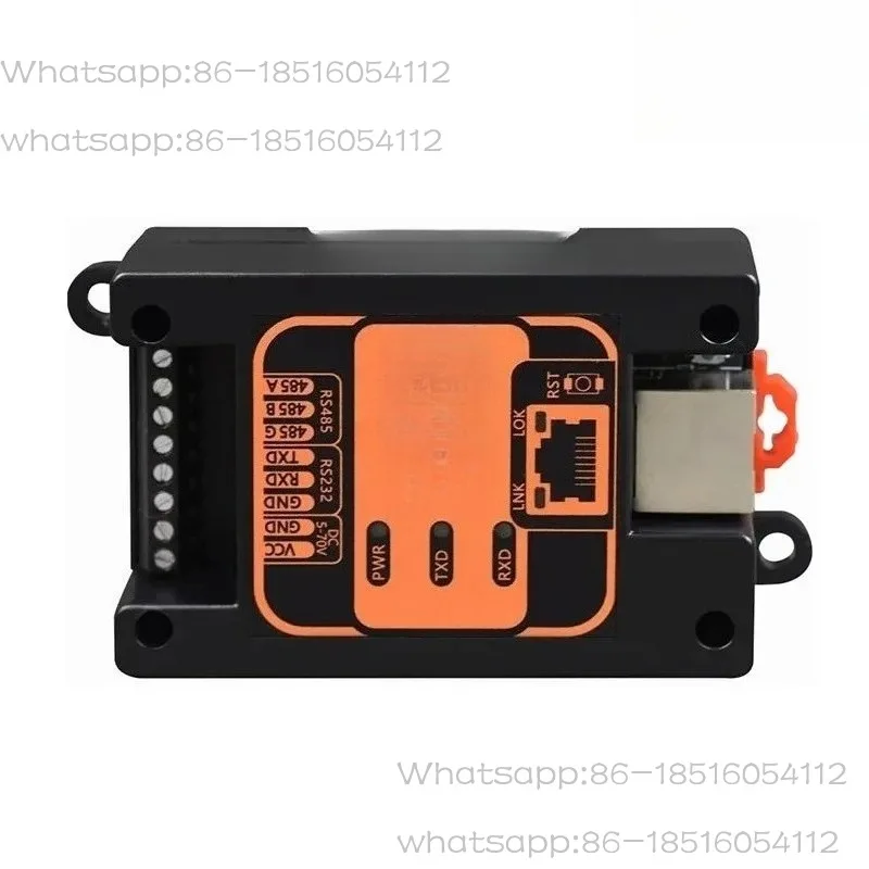 Industrial Grade RS485 to Ethernet Converter DIN Rail 1 Port RS232 RS485 Serial Ethernet Server
