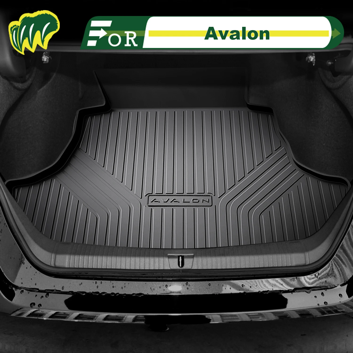 

For toyota Avalon 2019-2025 TPE Custom Fit Car Trunk Mat All Season Cargo Mat 3D Shaped Trunk Liner Chair-back Protection Mat
