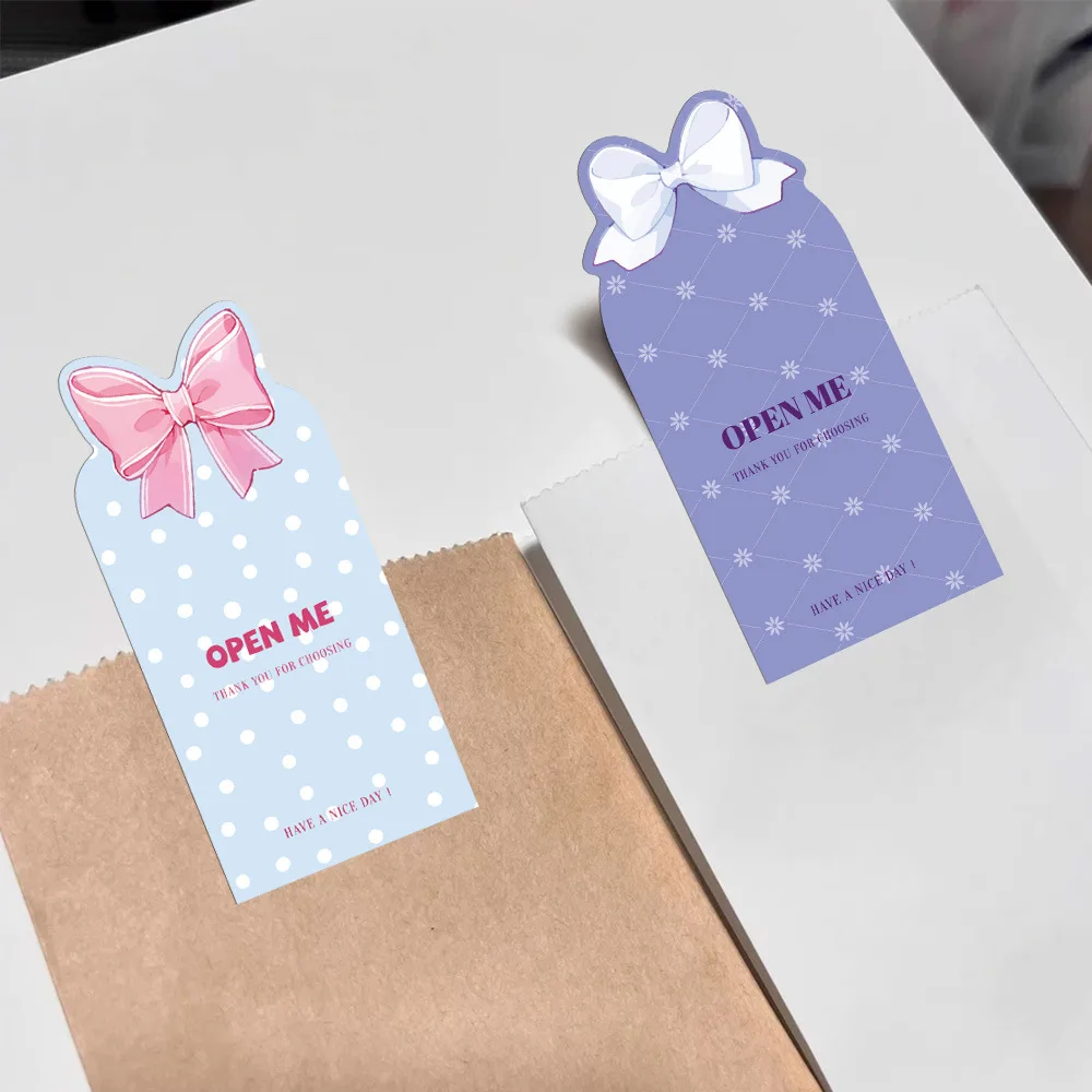 50 шт. розовые наклейки «open Me» «спасибо», милые наклейки с бантом, роза, подарочная коробка, декор, уплотнительные наклейки, упаковка, декоративные этикетки с печатью