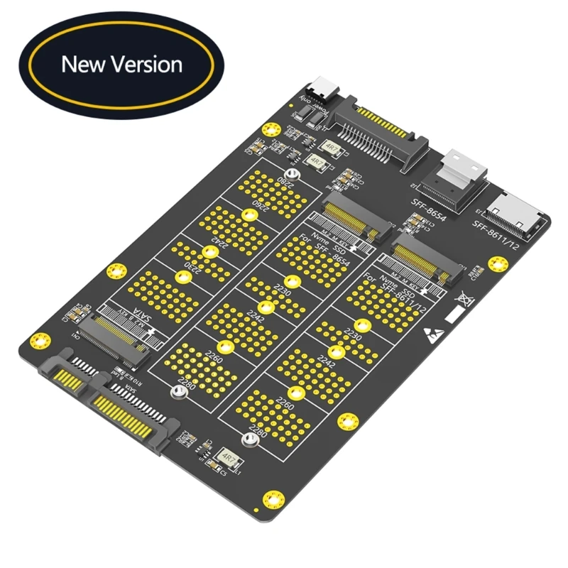

F68B Advanced Three In Solid Disk Conversion Board For SFF-8611/8612 SFF-8654