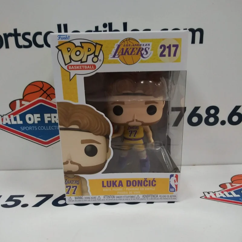 Official Funko Pop! Nba Luka Doncic # 217 Action Figure Genuine Figures Decor Model Limited Edition Collection Toys Kid Gifts view 3