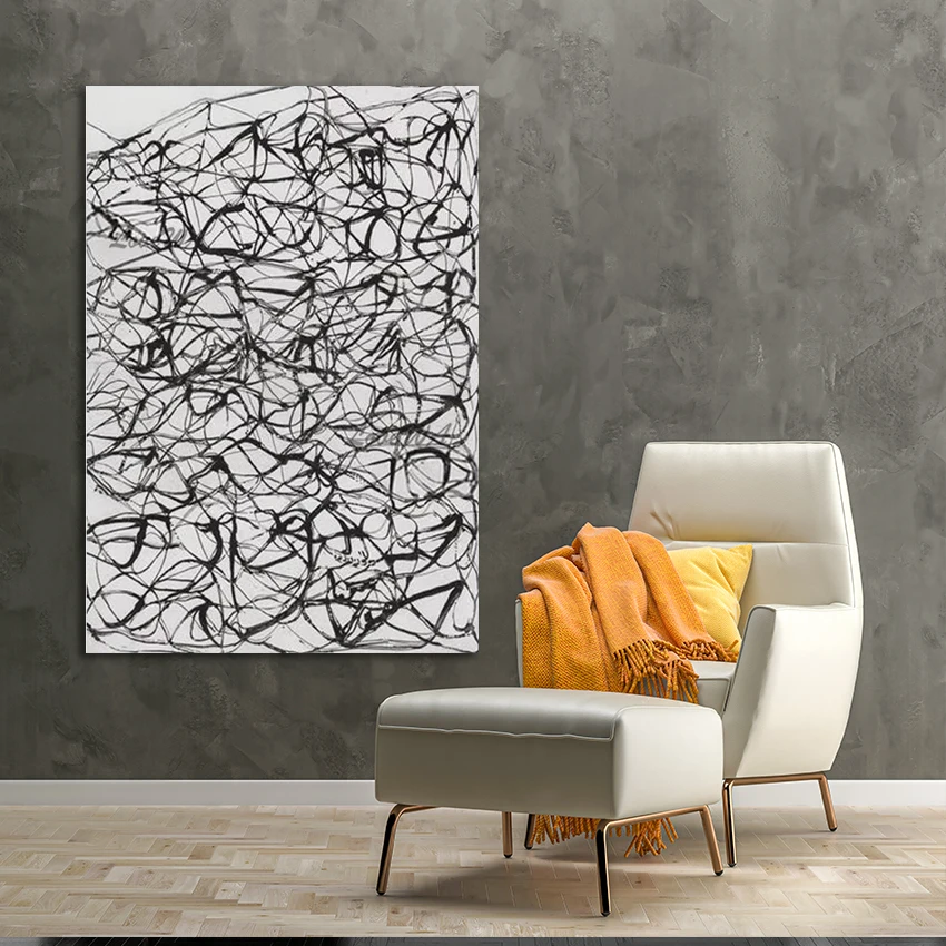 

Абстрактные картины на холсте, художественная стена, акриловая картина для украшения, линейный текстурированный дизайн, текстурированные произведения искусства ручной работы, безрамные