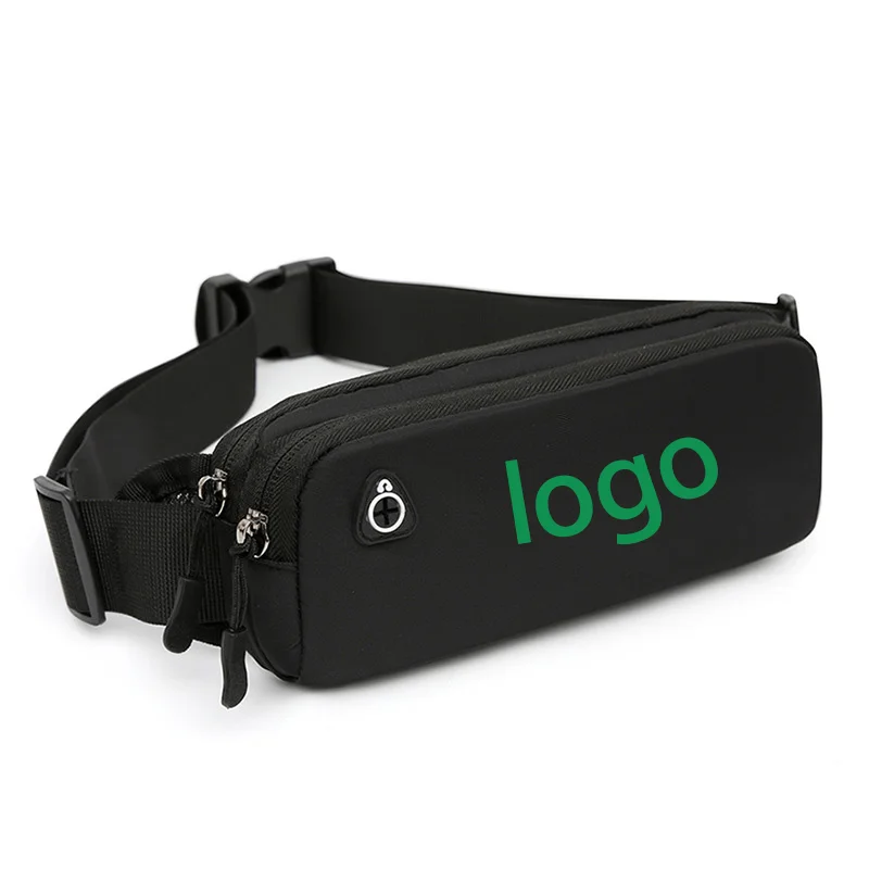 

Custom LOGO sports running waist pack Crossbody chest bag Cycling fitness outdoor mobile phone storage bag