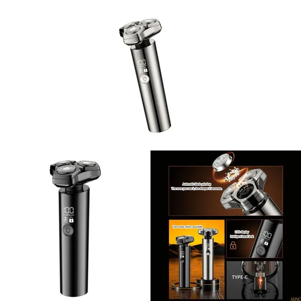 

A0NC Rechargeable Electronic Shaving Machine Brush Trimmer LED Display