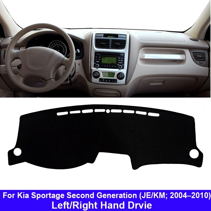 

For Kia Sportage 2nd Gen JE KM 2004 – 2010 Car Dashboard Cover Dash Mat Carpet LHD RHD Auto Dashmat 2005 2006 2007 2008 2009