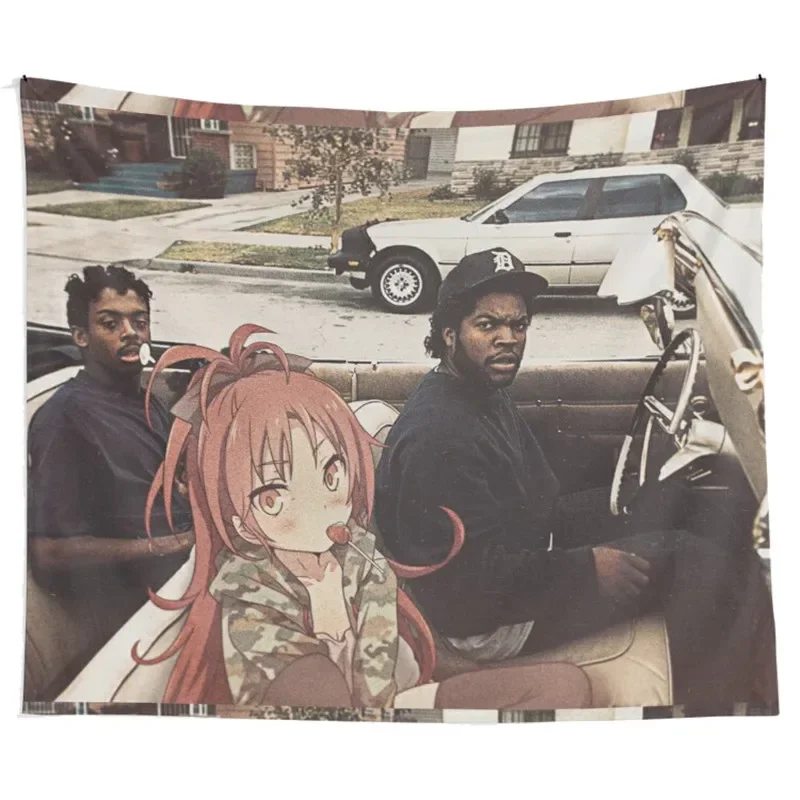 Boyz n the Hood Puella Magi Madoka Magica Japanischer Manga Anime Wandteppich Wandbehang Kunst für Schlafzimmer Wohnzimmer Dekor