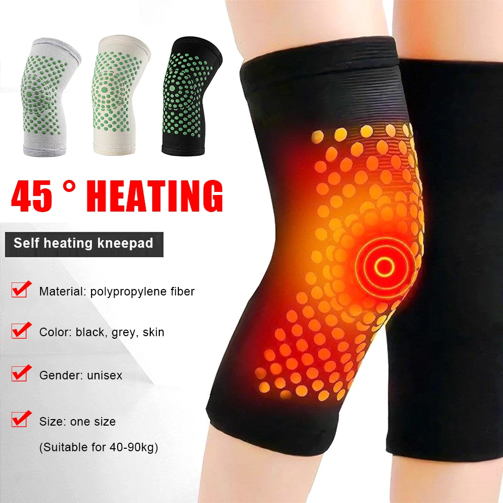 1Pair Self Heating Knee Pads Knee Brace For Arthritis Joint Pain Relief Injury Recovery Sport Knee Support Protection Leg Warmer