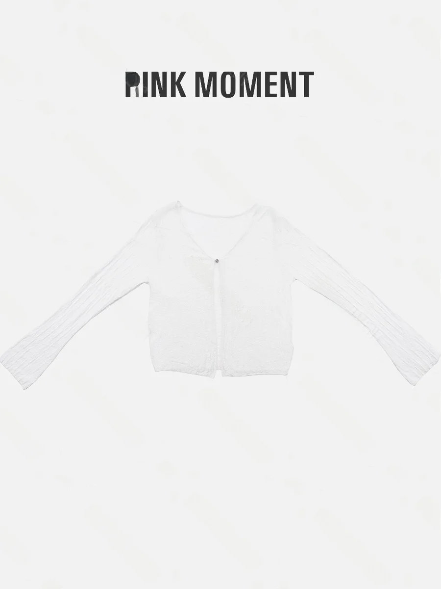 

Новая модная тонкая трикотажная кофта с V-образным вырезом и одной пуговицей для женщин, приталенный крой...