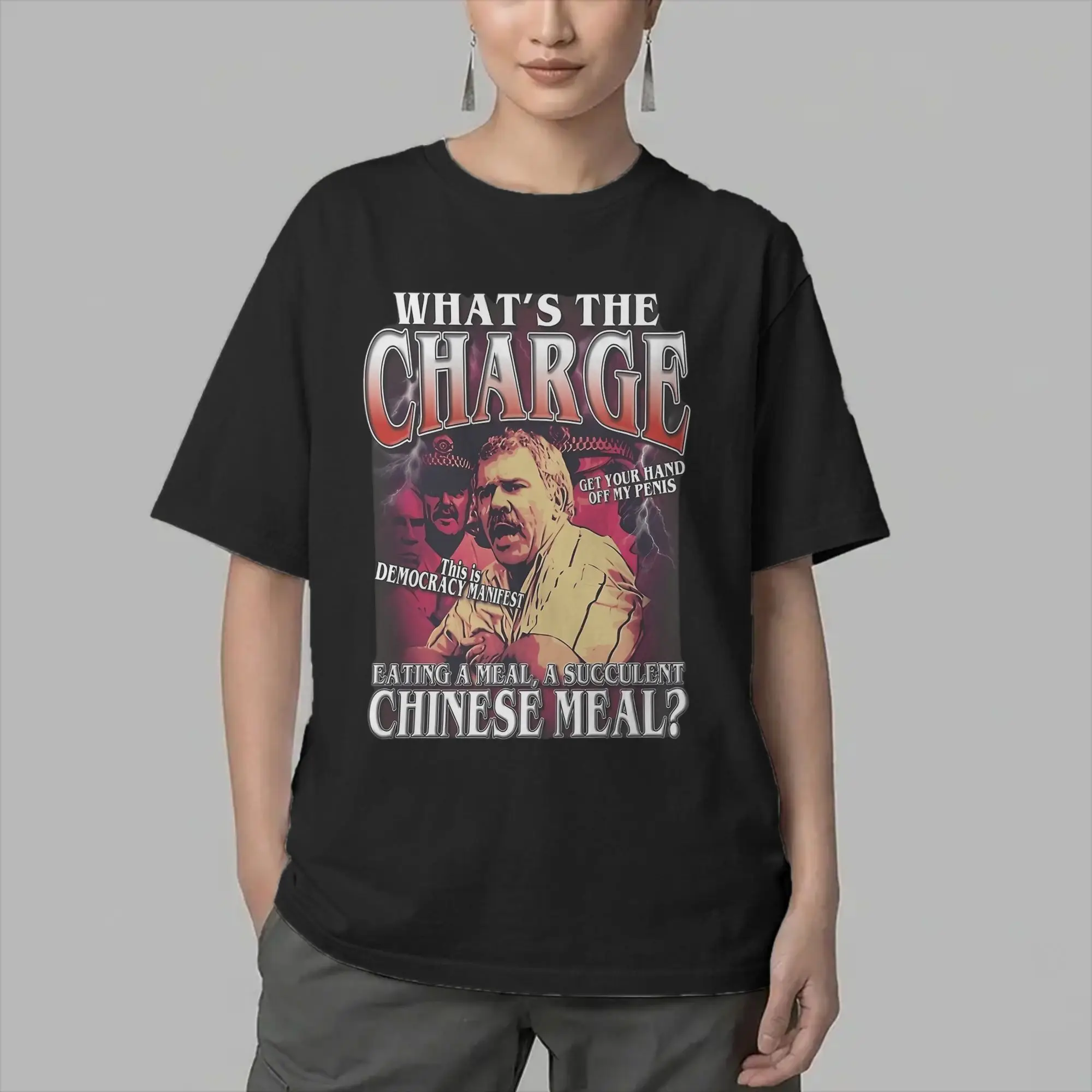 Succulent Chinese Meal Meme T Shirts Men's  Pure Cotton Funny T-Shirt Round Collar  Tee Shirt Short Sleeve Clothes Graphic