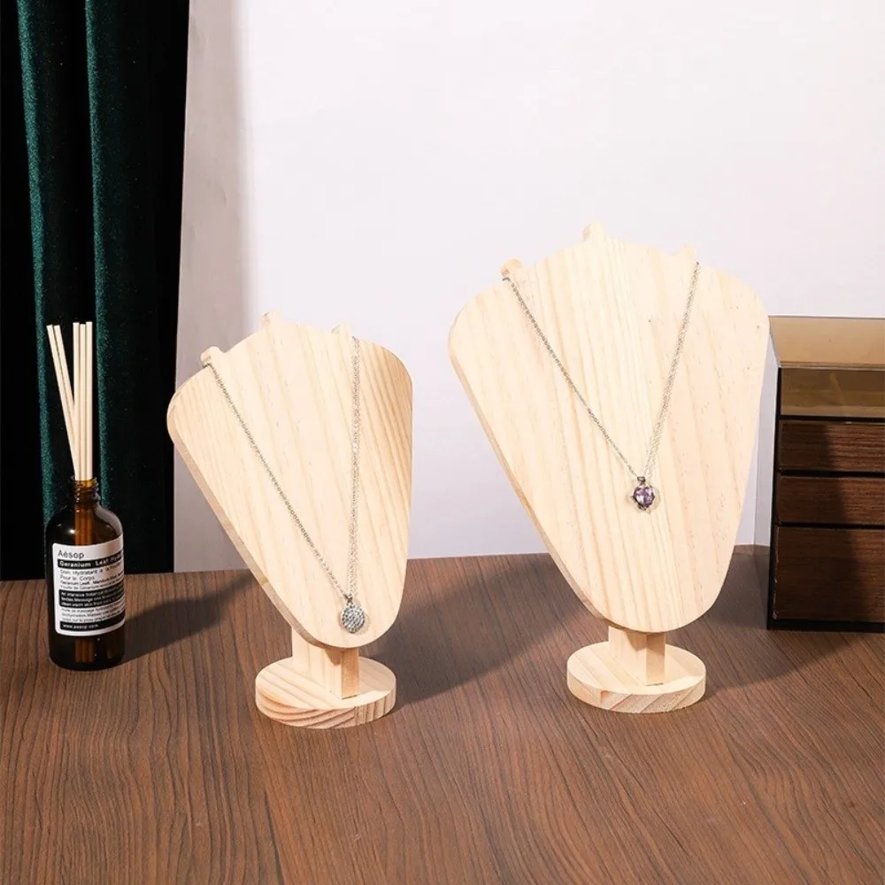 New Wooden Display Stand Desktop Storage Stable Jewelry Holder Elegant Organizer Dresser Vanity Organization