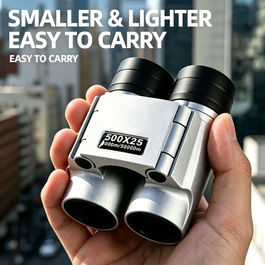 Professional Automatic Focusing Binoculars HD High Magnification Low-Light Portable Optics for Outdoor Camping Bird Watching