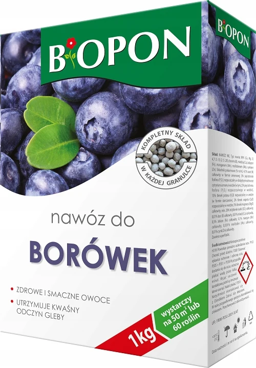 Granulair meststof voor bosbessen zuur pH 1kg