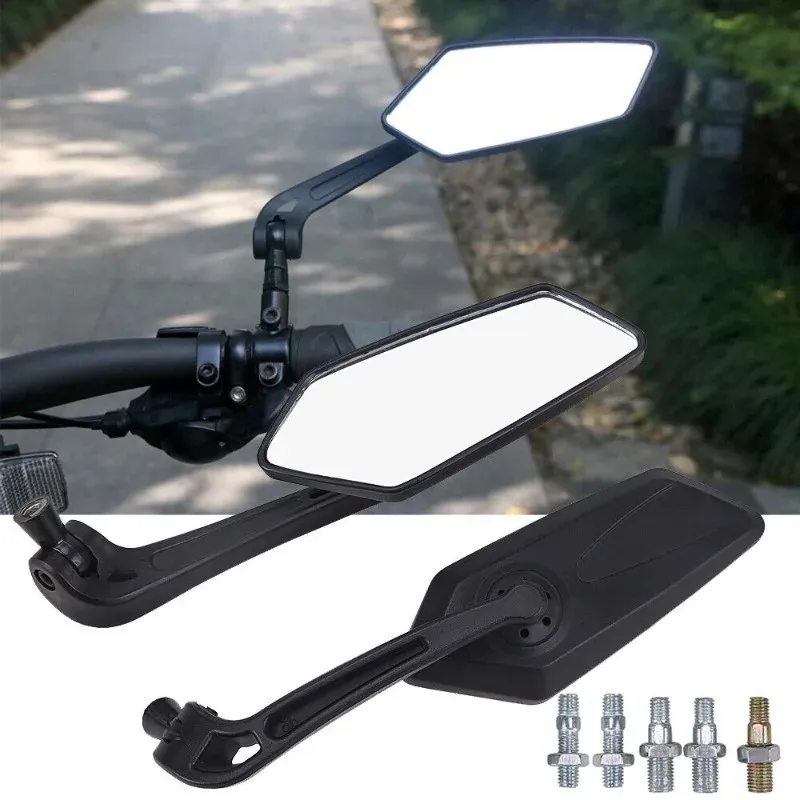 

Motorcycle Rear View Mirror Bike Cycling Clear Wide Range Back Sight Rearview Reflector Adjustable Handlebar Left Right Mirror