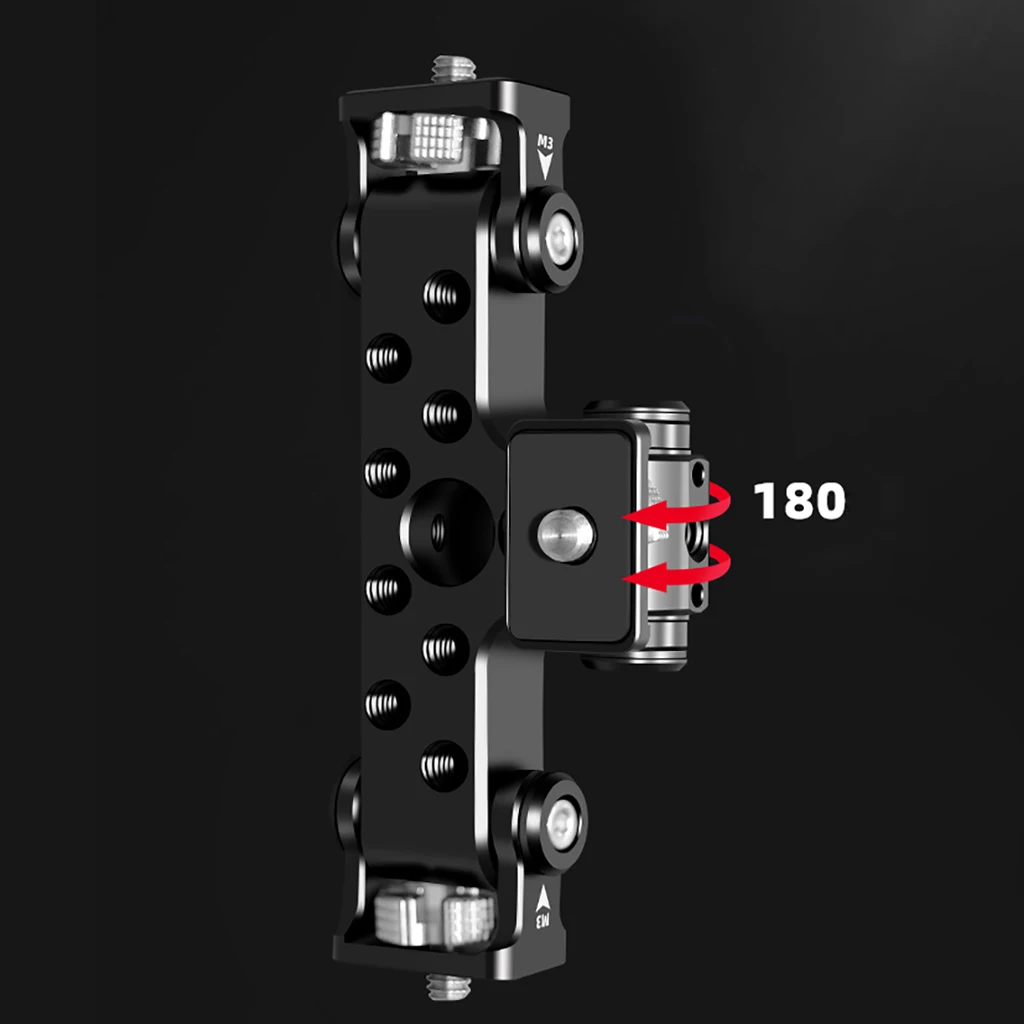 Universelle dreifache Telefon halterung Halterung Stativ halterung Adapter 1/4 Gewinde löcher für Telefon Selfie Video Live-Streaming-Halterung – Detail 2