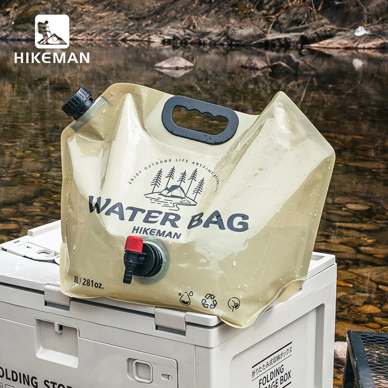 

Outdoor Large Capacity Water Bag 8L Portable Foldable Water Storage Bag Camping Car Food Grade Soft Water Storage Bag
