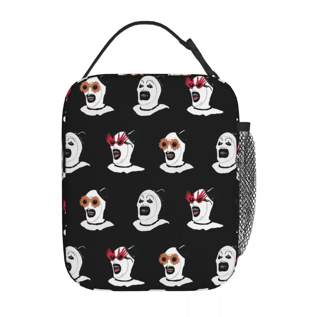 The Terrifier Art The Clown Insulated Lunch Bag Thermal Meal Container Portable Tote Lunch Box Girl Boy College Outdoor