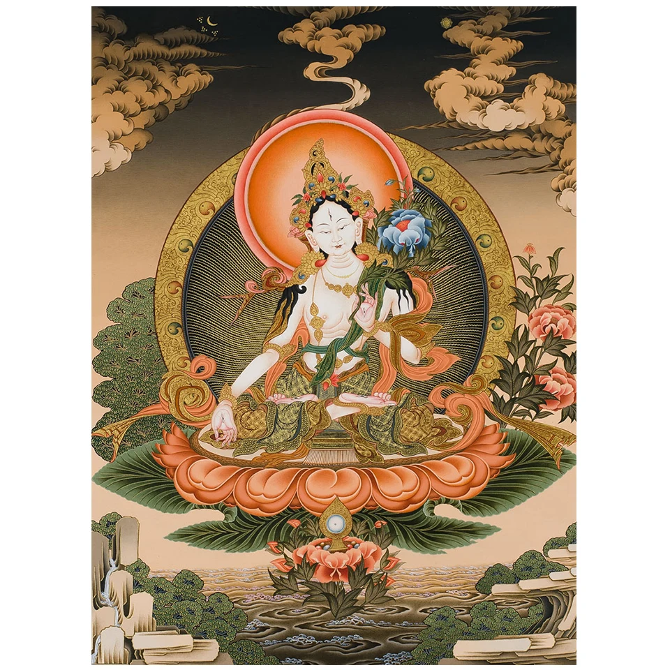 Tara Buddhist full drill diy Diamond Painting Cross Stitch Thangka Mandala Mosaic buddha 5D Diamond Embroidery wall decor
