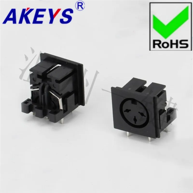 10 PCS DS-3-03 Square S Large Terminal Connector Large 3-core 5-foot Socket 1PIN Needle DIN Base