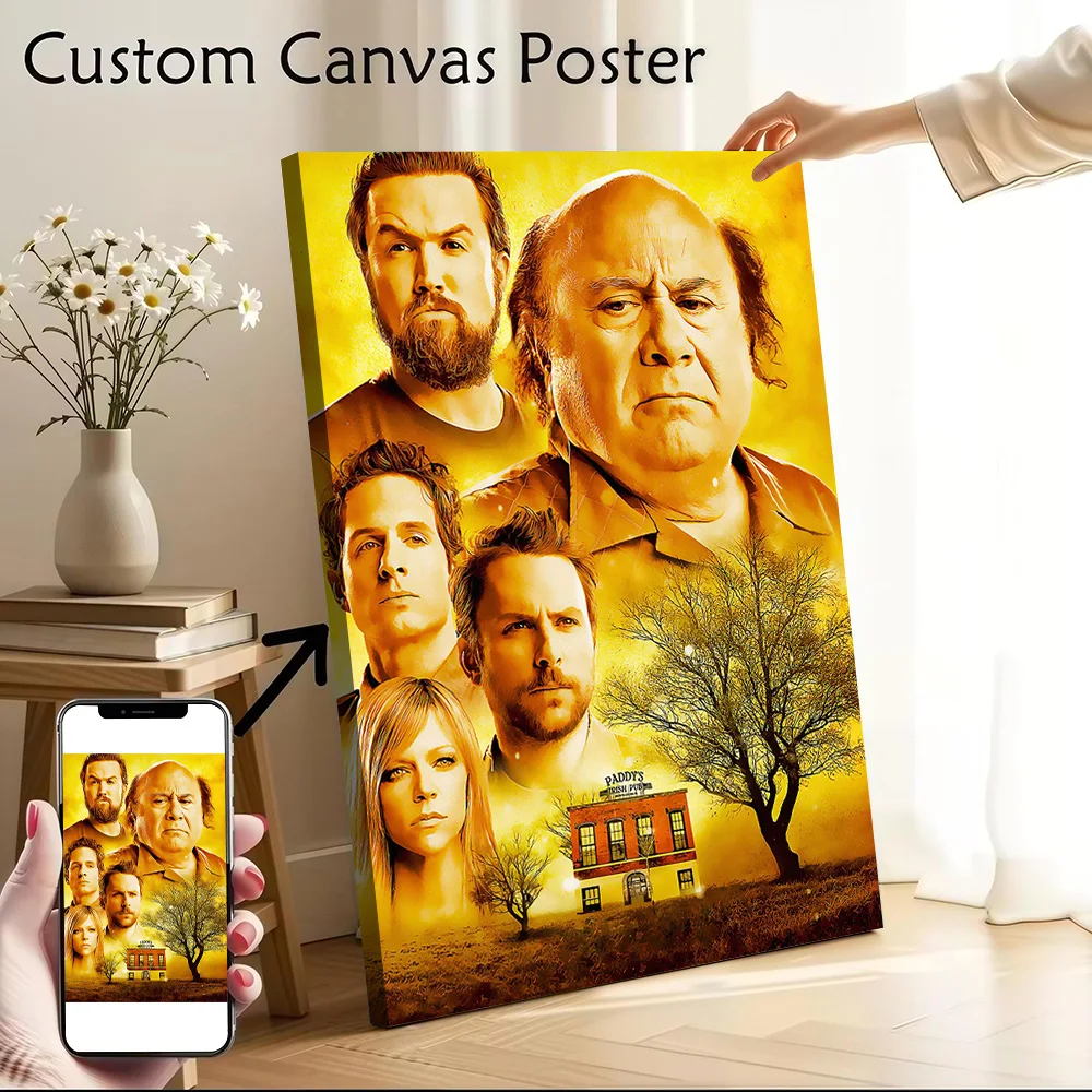 Its Always Sunny in Philly Poster Canvas Wall Art Personalized Print Modern Painting Perfect Gift for Living Room Decoration